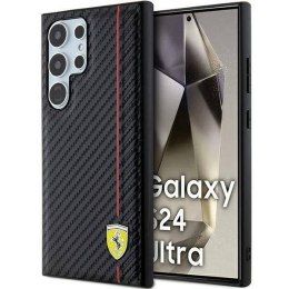 Oryginalne Etui SAMSUNG GALAXY S24 ULTRA Ferrari Hardcase Carbon Printed Line (FEHCS24LN3DUR)