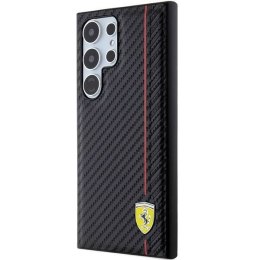 Oryginalne Etui SAMSUNG GALAXY S24 ULTRA Ferrari Hardcase Carbon Printed Line (FEHCS24LN3DUR)