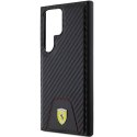 Oryginalne Etui SAMSUNG GALAXY S24 ULTRA Ferrari Hardcase Carbon Stitched Bottom (FEHCS24LN3PUK) czarne