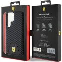 Oryginalne Etui SAMSUNG GALAXY S24 ULTRA Ferrari Hardcase Carbon Stitched Bottom (FEHCS24LN3PUK) czarne