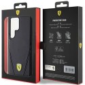 Oryginalne Etui SAMSUNG GALAXY S24 ULTRA Ferrari Hardcase Hot Stamp V Lines MagSafe (FEHMS24LP3BAK) czarne