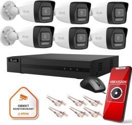 Zestaw monitoringu Hilook by Hikvision 6 kamer IPCAM-B4-30DL 4MPx