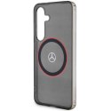 Oryginalne Etui SAMSUNG GALAXY S24 Mercedes Hardcase Double Layer W/ Red MagSafe (MEHMS24S23HUORK) czarne