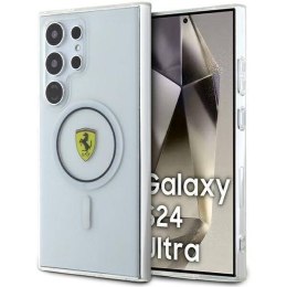 Oryginalne Etui SAMSUNG GALAXY S24 ULTRA Ferrari Hardcase IML Transp Inner Circle Line MagSafe (FEHMS24LU3CLK) czarne