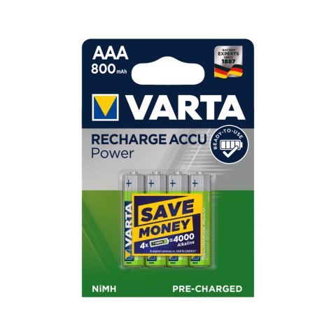 Akumulator VARTA AAA 800mAh 4szt./bl.