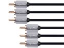 Kabel 3RCA-3RCA component 1.8m Kruger&Matz