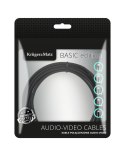 Kabel jack 3.5 wtyk stereo - 2RCA 10m Kruger&Matz Basic