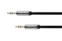 Kabel stereo jack 3.5 wtyk - wtyk 1.5m Kruger&Matz kabel sprężynka