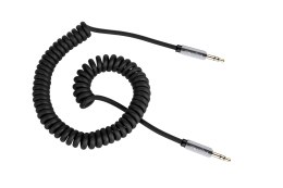 Kabel stereo jack 3.5 wtyk - wtyk 1.5m Kruger&Matz kabel sprężynka