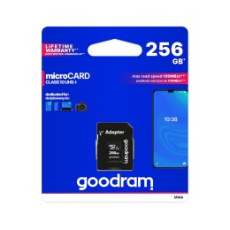 Karta pamięci microSD 256GB UHS-I Goodram z adapterem