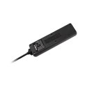 Przedłużacz 4 gniazda 5m typu francuskiego bez przełącznika (3x1,5mm) Rebel czarny