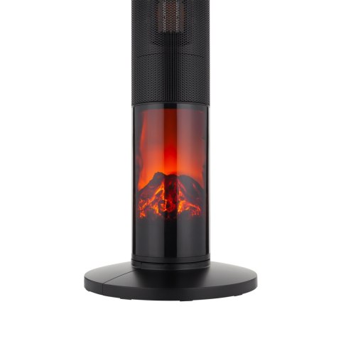 Termowentylator kolumnowy PTC Teesa 1000/2000W z funkcją imitacji kominka (pilot)
