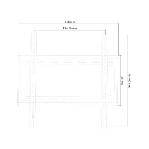 Uchwyt naścienny uniwersalny do LED TV (26-55") LP34-44F