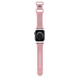 Pasek do APPLE WATCH 1 / 2 / 3 / 4 / 5 / 6 / SE / 7 / 8 (38 / 40 / 41 mm) Hello Kitty Strap Silicone Kitty Head (HKAWMSCHBLP) ró