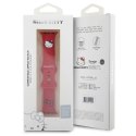 Pasek do APPLE WATCH 1 / 2 / 3 / 4 / 5 / 6 / SE / 7 / 8 (38 / 40 / 41 mm) Hello Kitty Strap Silicone Kitty Head (HKAWMSCHBLR) cz