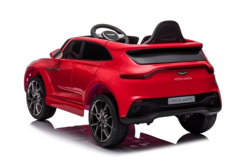 Aston Martin DBX na akumulator dla dzieci Czerwony + Pilot + EVA + Pasy