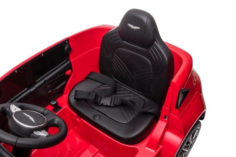 Aston Martin DBX na akumulator dla dzieci Czerwony + Pilot + EVA + Pasy