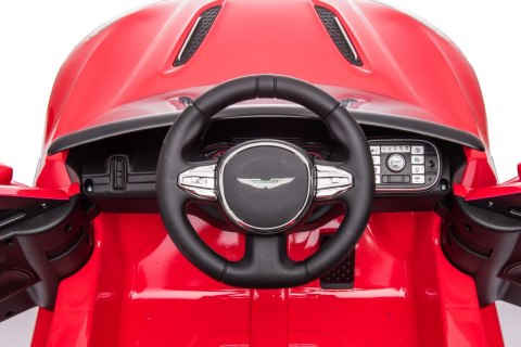 Aston Martin DBX na akumulator dla dzieci Czerwony + Pilot + EVA + Pasy