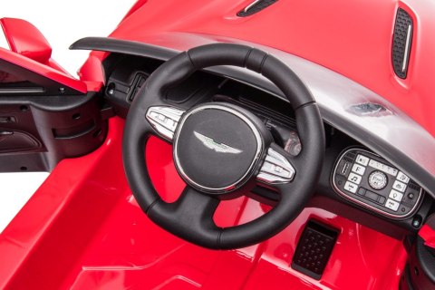 Aston Martin DBX na akumulator dla dzieci Czerwony + Pilot + EVA + Pasy