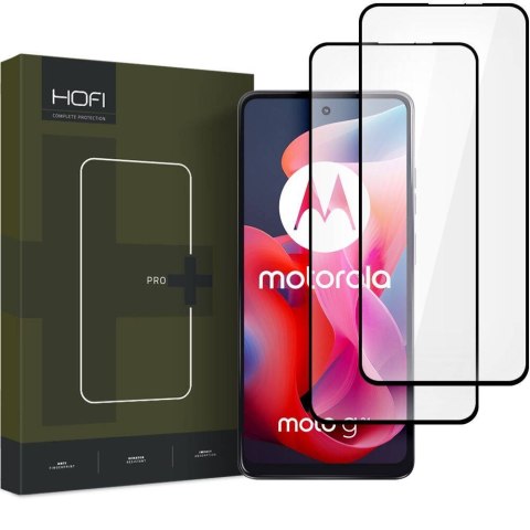 Szkło Hartowane MOTROLA MOTO G24 / G24 POWER / G04 HOFI Glass Pro+ 2-pack Clear czarne