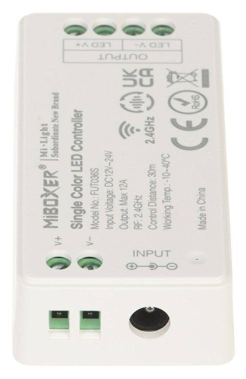 STEROWNIK OŚWIETLENIA LED LED-W-WC/RF 2.4 GHz, MONO 12 V MiBOXER / Mi-Light