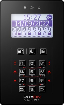 PulsON Manipulator LCD z przyciskami gumkowymi - czarny