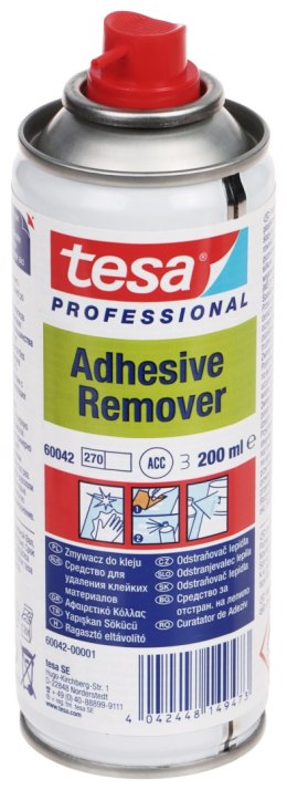 PREPARAT DO USUWANIA ETYKIET ADHESIVE-REMOVER/200ML SPRAY 200 ml TESA