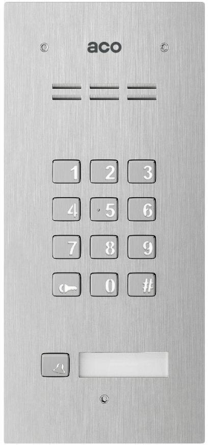 ACO COMO-PRO-CODE-A1 Panel domofonowy COMO-PRO-CODE-A1, audio, 1 przycisk