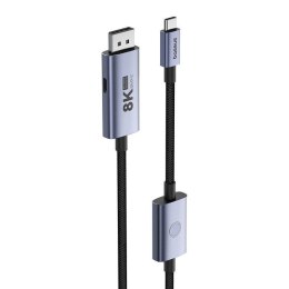 Adapter 1.5m USB-C - DisplayPort Baseus 8K czarny