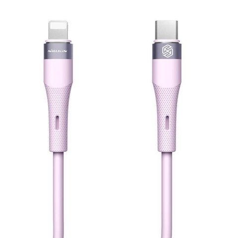 Kabel 27W USB-C - Lightning Nillkn Data Cable FlowSpeed Silicon fioletowe