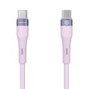 Kabel 60W USB-C - USB-C PD Nillkn Data Cable FlowSpeed Silicon fioletowe