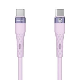 Kabel 60W USB-C - USB-C PD Nillkn Data Cable FlowSpeed Silicon fioletowe