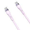 Kabel 60W USB-C - USB-C PD Nillkn Data Cable FlowSpeed Silicon fioletowe