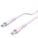 Kabel 60W USB-C - USB-C PD Nillkn Data Cable FlowSpeed Silicon fioletowe