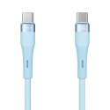 Kabel 60W USB-C - USB-C PD Nillkn Data Cable FlowSpeed Silicon niebieskie