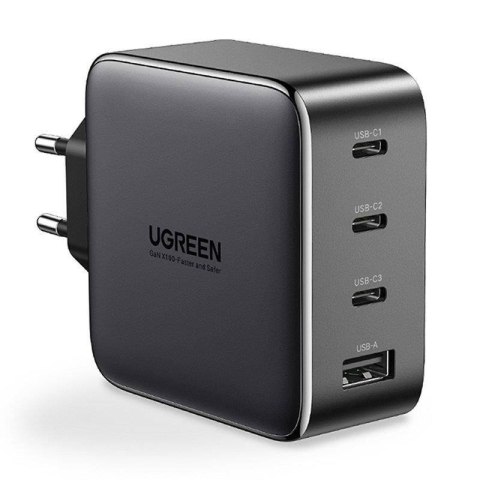 Ładowarka Sieciowa 100W USB QC3.0, 3x USB-C UGREEN CD226 czarna