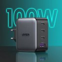 Ładowarka Sieciowa 100W USB QC3.0, 3x USB-C UGREEN CD226 czarna