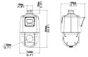 KAMERA IP SZYBKOOBROTOWA ZEWNĘTRZNA IPC94144SR-X25-F40C LightHunter - 4 Mpx 4.8 ... 120 mm UNIVIEW