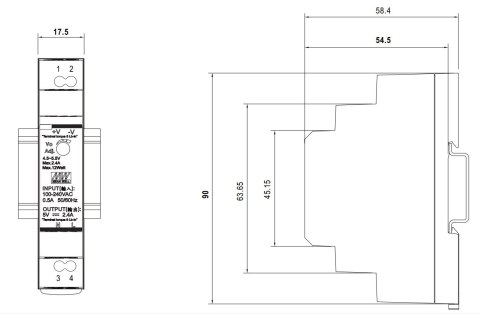 ZASILACZ IMPULSOWY HDR-15-12 MEAN WELL