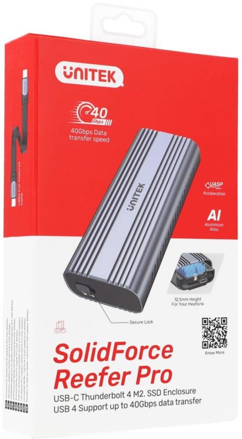 Unitek S1226A obudowa dysku M.2 40Gbps