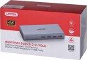 Przełącznik KVM Unitek V307A 4K HDMI 2.0 2w1