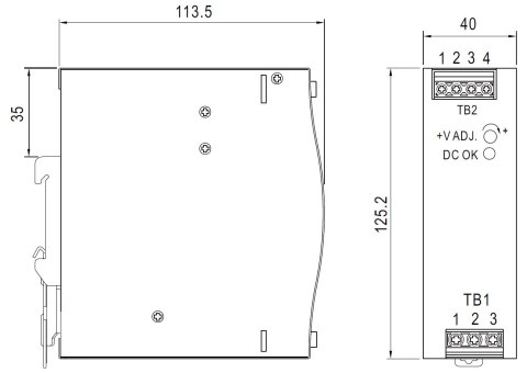 ZASILACZ IMPULSOWY EDR-150-24 MEAN WELL