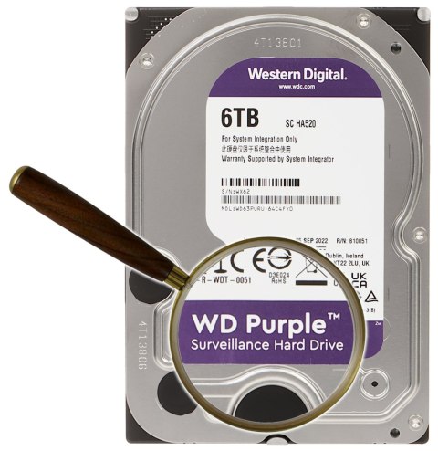 DYSK DO REJESTRATORA HDD-WD63PURU 6TB 24/7 WESTERN DIGITAL