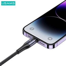 Kabel 3w1 100W 1.2m USB-C - USB-C + micro USB + Lightning Digital Display PD Fast Charge USAMS U83 SJ600USB01 (US-SJ600)