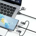 Kabel 6w1 100W 1.2m PD Fast Charge 2xUSB-C / USB / Micro-USB / Lightning USAMS U85 SJ645USB01 (US-SJ645) czarny