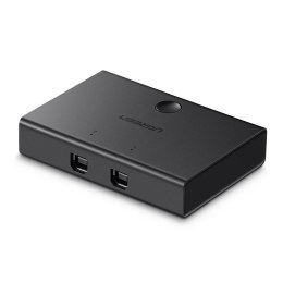 Switch przełącznik KVM USB 2x1 UGREEN 30345 USB 2.0 (czarny)