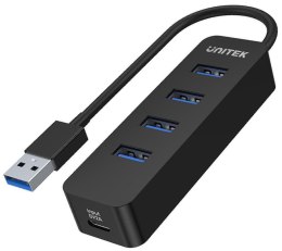 Hub USB Unitek H1117A 4 porty USB-C na USB 3.1 aktywny 10W