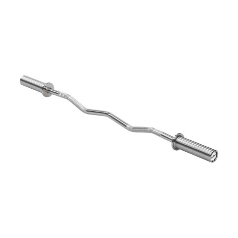 Gryf olimpijski łamany 50 mm z łożyskami, sztanga olimpijska łamana z łożyskami 120cm 9kg REBEL ACTIVE
