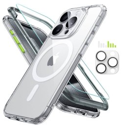 Etui + Szkło Hartowane APPLE IPHONE 15 PRO ESR Classic Pro Set Halolock Magsafe Clear transparentne