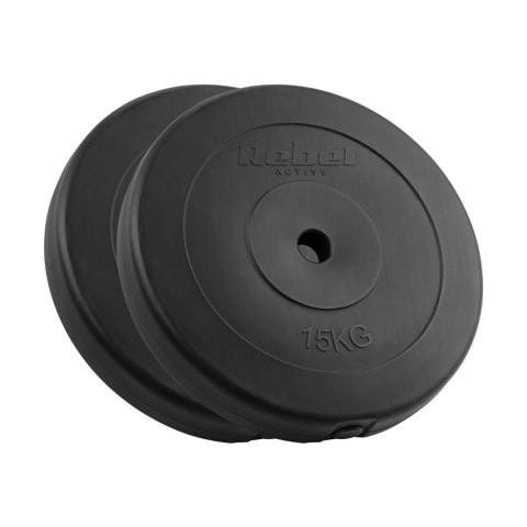 Obciążenie bitumiczne zestaw 2x15kg, otwór 31mm, talerz klasyczny, REBEL ACTIVE